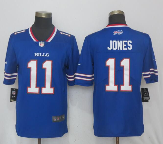 Men Buffalo Bills #11 Jones Blue Vapor Untouchable Limited Player Nike NFL Jerseys->women nfl jersey->Women Jersey